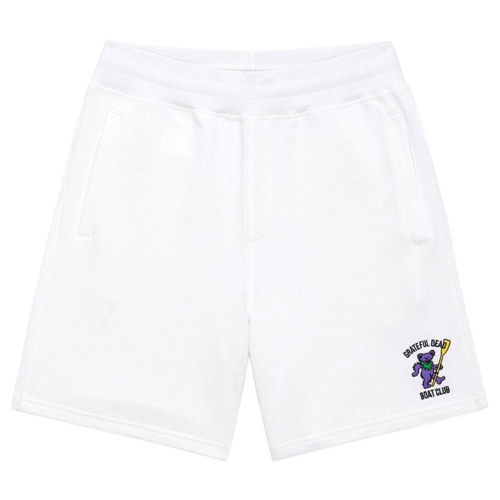 NWT Rowing Blazers x Grateful Dead Boat Club Reverse Weave Sweatshorts in White